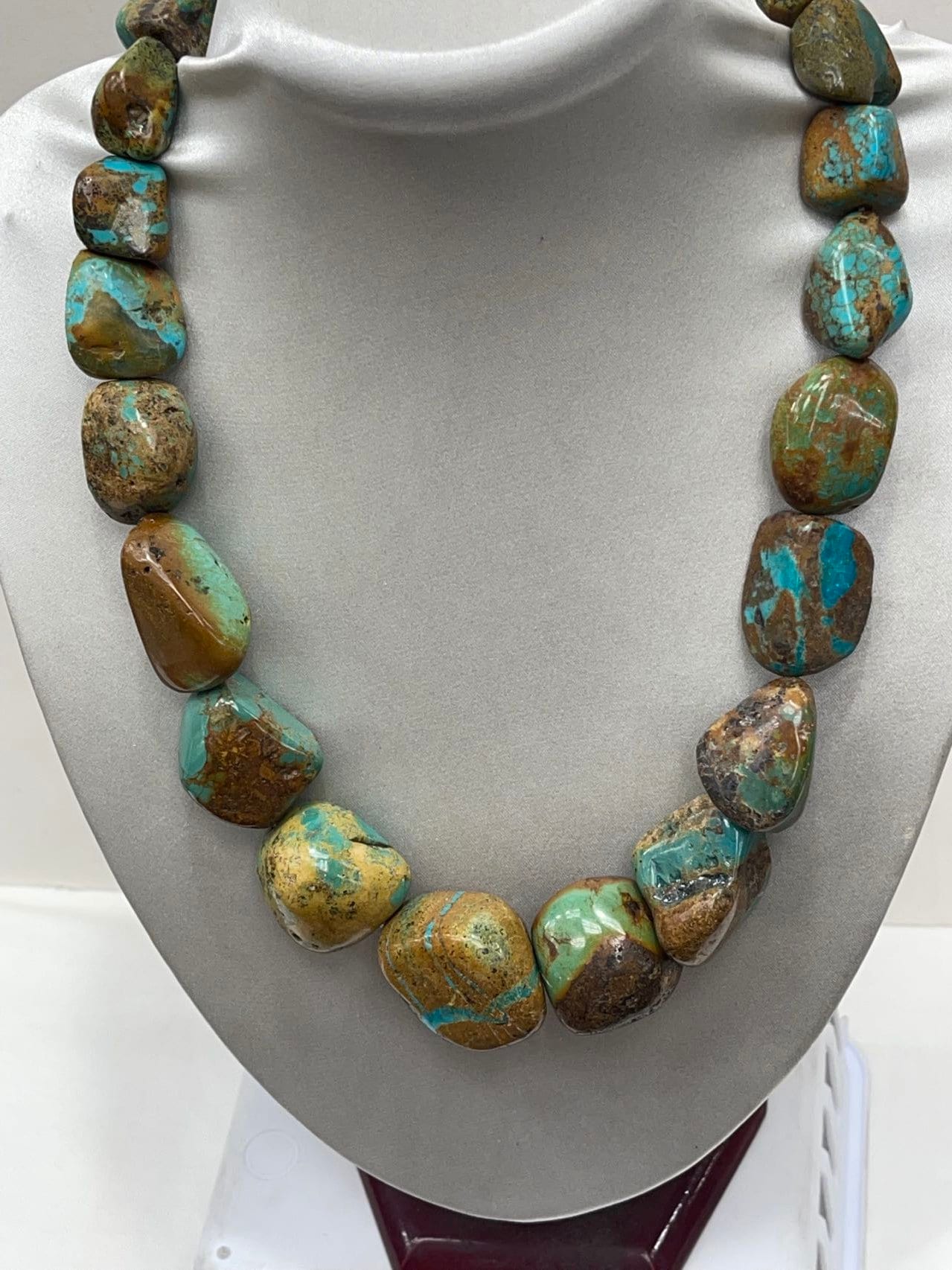 Genuine Chunky Turquoise Necklace