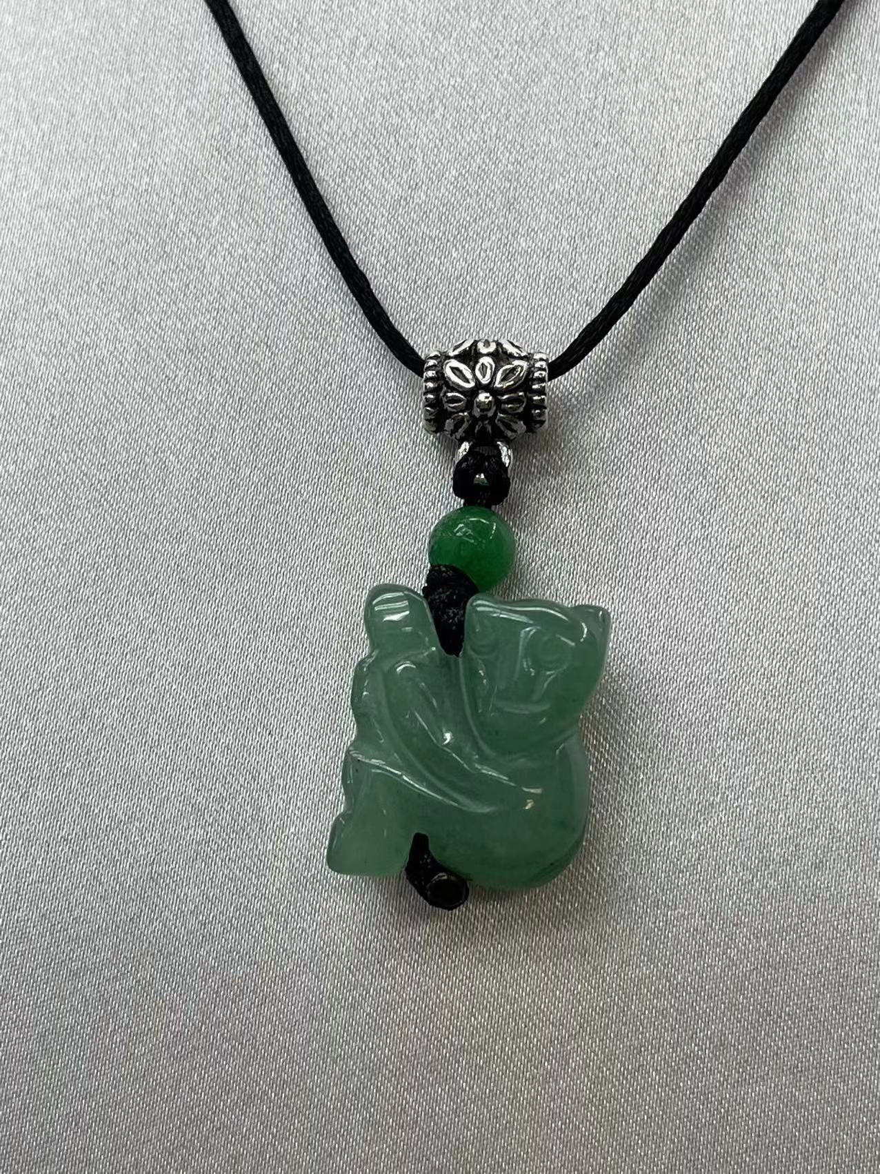 MONKEY - Real Jade Zodiac Necklace Year of Monkey