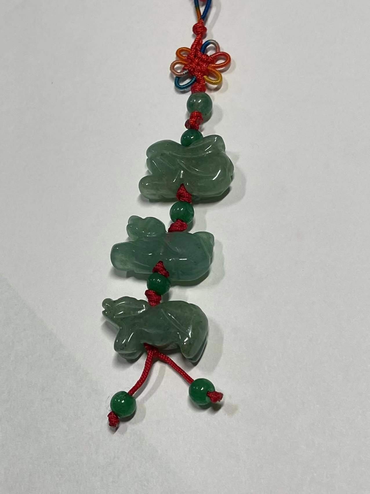 Four Animal Natural Green Jade Zodiacs Lucky Fortune