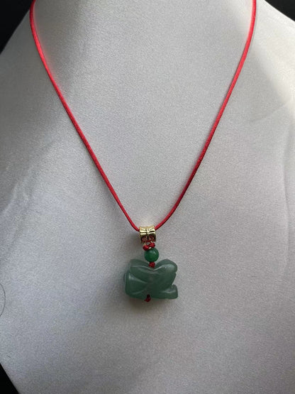 Rabbit - Jade Zodiac Lucky Necklace - Year of Rabbit  2023 (Adult & Kid)