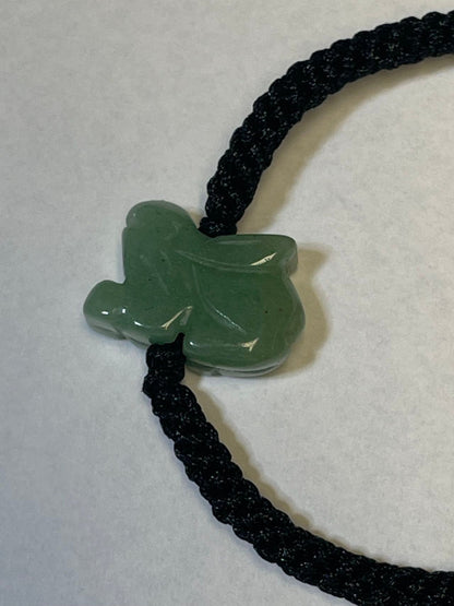 Rabbit - Natural Green Jade ZodiacBracelet, Anklet for Adult & Kid -year of Rabbit