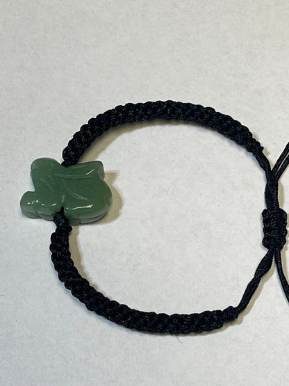 Rabbit - Natural Green Jade ZodiacBracelet, Anklet for Adult & Kid -year of Rabbit