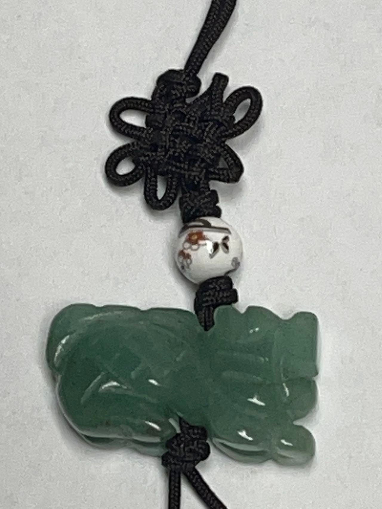 DRAGON - 2024 Year of DRAGON - Real Jade Zodiac Lucky Charm Year of Dragon