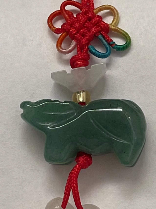 OX - Real Jade Zodiac Lucky Charm Year of OX 2021...