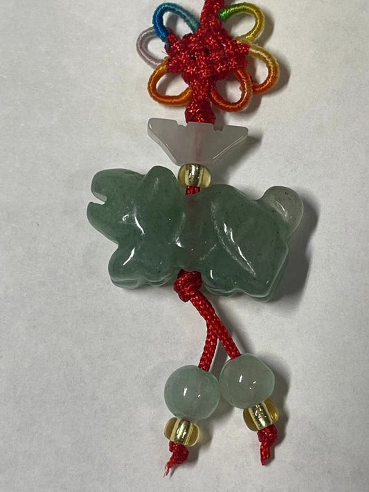 TIGER - Natural Jade Good Luck Charm Zodiac Year of Tiger