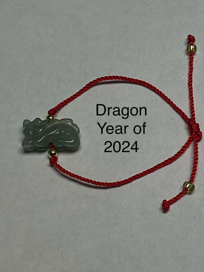 12 Zodiacs - Good Luck zodiacs Bracelet for the  Year of Dragon 2024 with gold -filled balls (Adult & Kid)