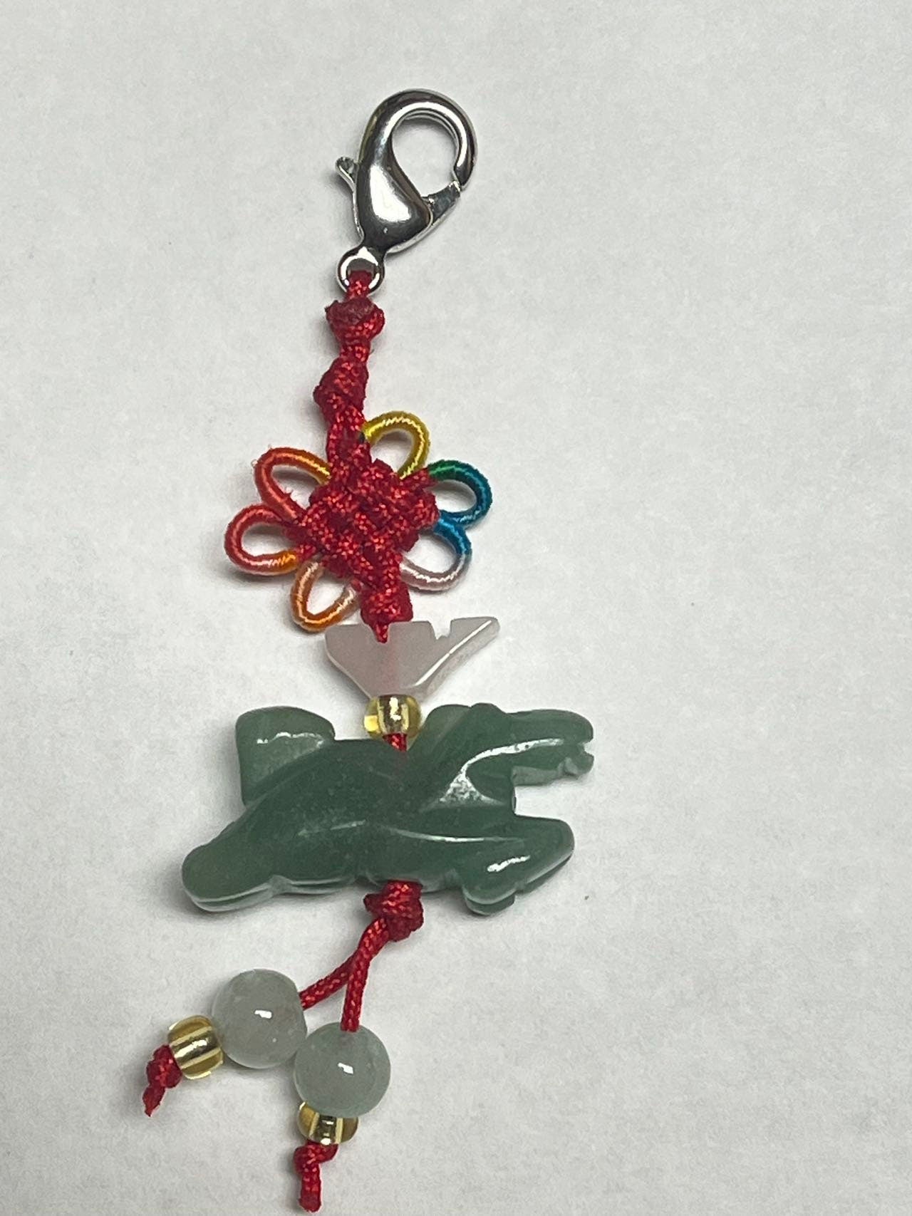 HORSE -Real Jade Zodiac Lucky Charm Year of Horse Good Luck Zodiac of Year 2022