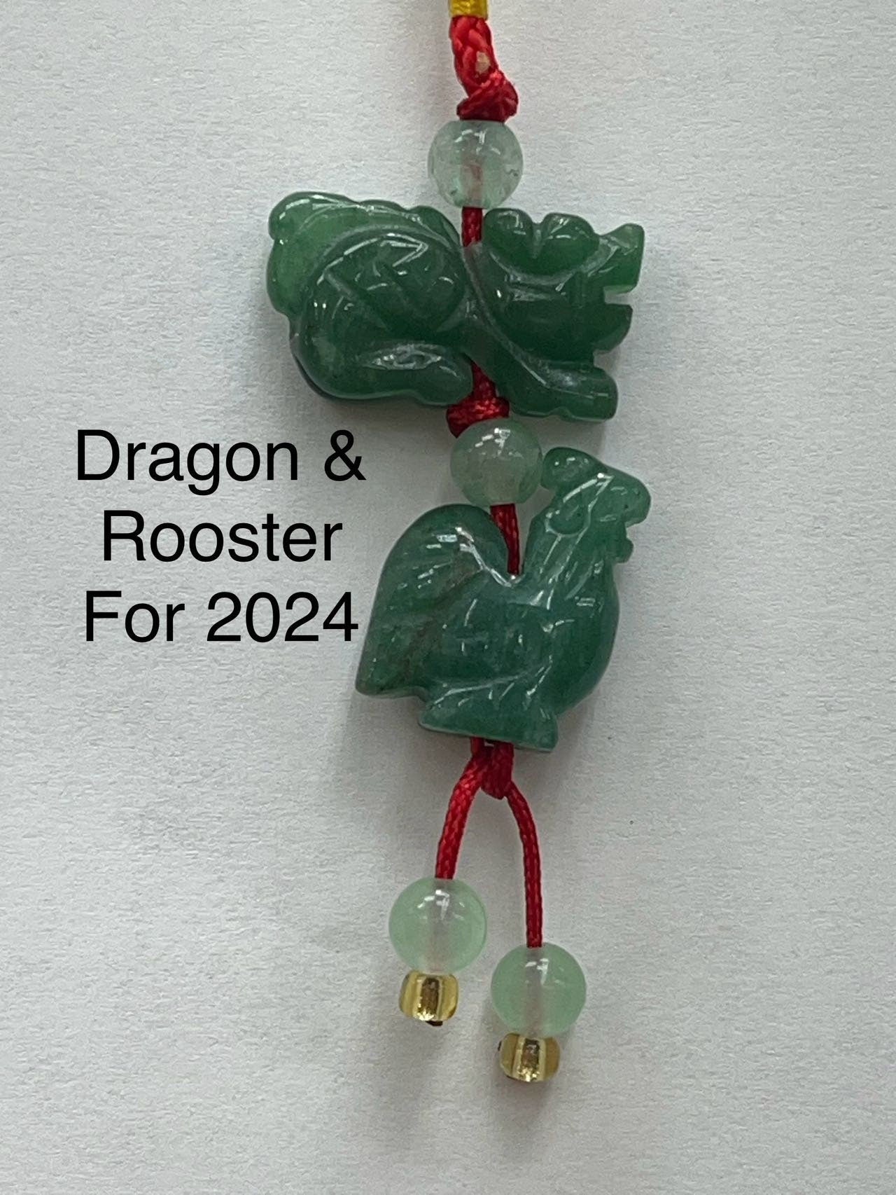 Dragon & Rooster Good Luck  Charm for 2024