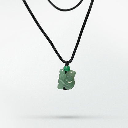 Monkey - Real Jade Zodiac Lucky Necklace