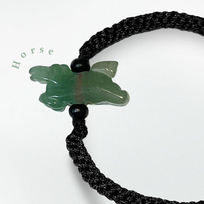 Horse - Jade Zodiac Lucky Bracelet